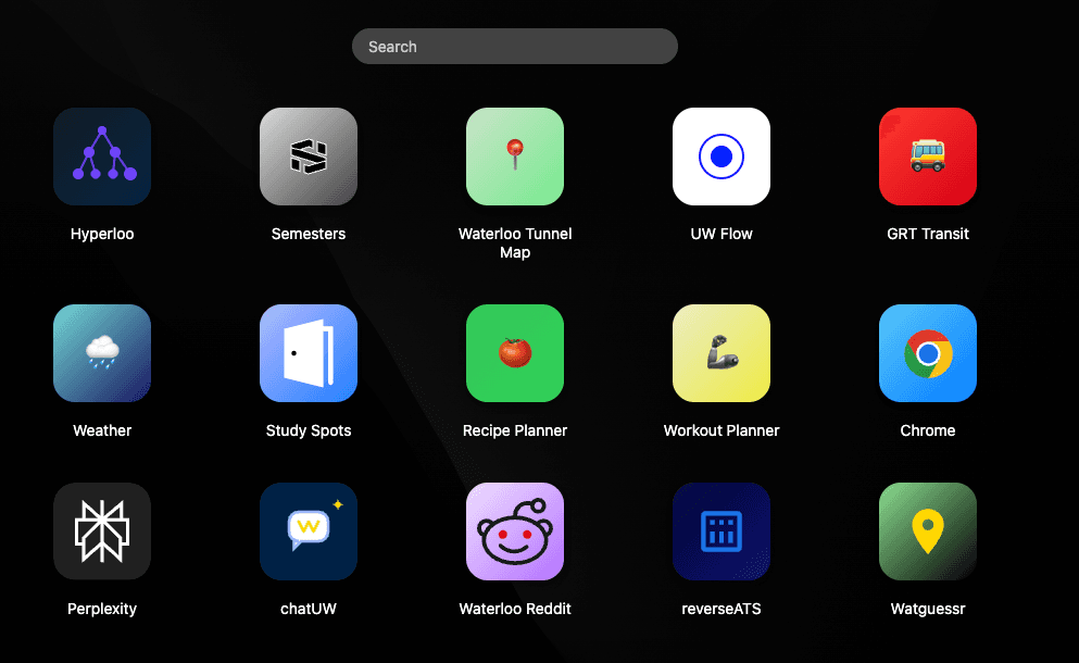 uwOS: a Launchpad for Waterloo Students